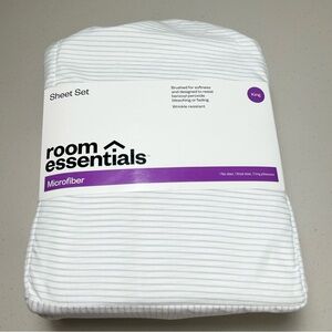 Home Essentials Sheet Set King Microfiber Wrinkle Free New